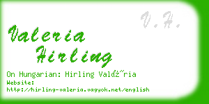 valeria hirling business card